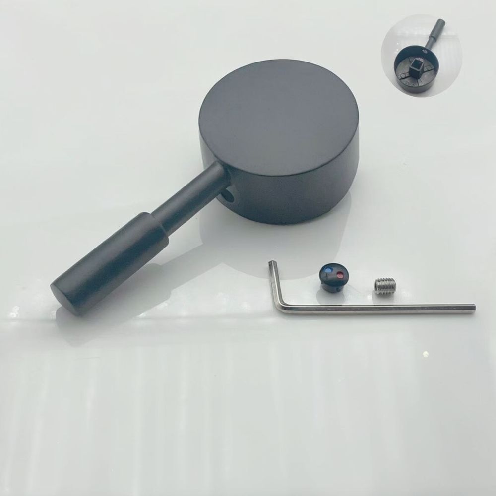 Basin Mixer Tap - Xinlonghan製、黒色の蛇口ハンドル交換用、混合水栓レバー、洗面台・キッチン・シャワー用、修理部品、耐久性に優れた合金製工具キット