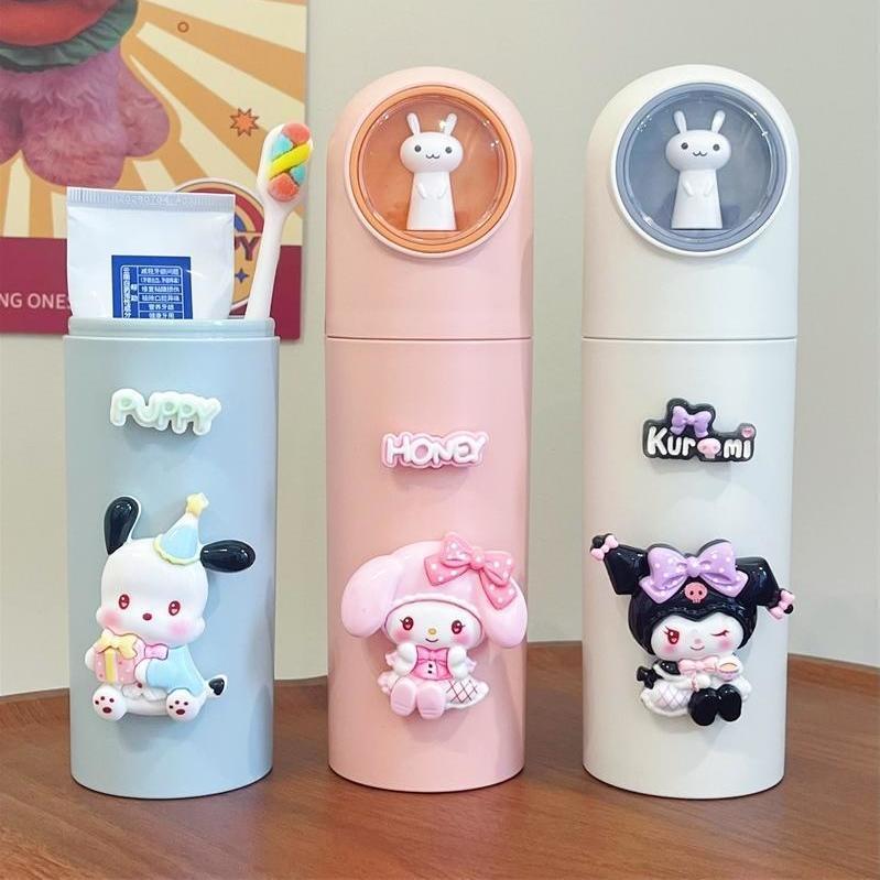 Home Edit Bathroom Storage - サンリオトラベルウォッシュカップポータブル洗浄カップ子供用ホームトラベルクロミシナモロール電動歯ブラシ収納カップ