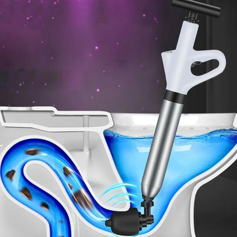 空気圧式トイレクリーナー、ステンレス製、高圧、家庭用パイプ詰 - Plunger Toilet のレビューと価格