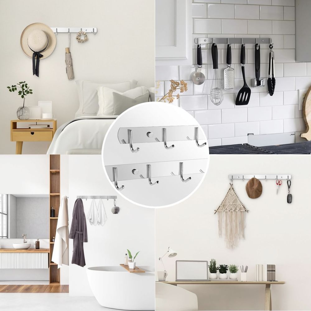 多用途に使えるステンレス製の壁掛けフック。家庭用、キッチン、 - Home Bathroom Organizer のレビューと価格