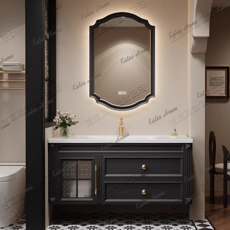 YJ トイレ用洗面台、浴室用キャビネット、スリムなデザインの - Home Bathroom Vanity Combo のレビューと価格
